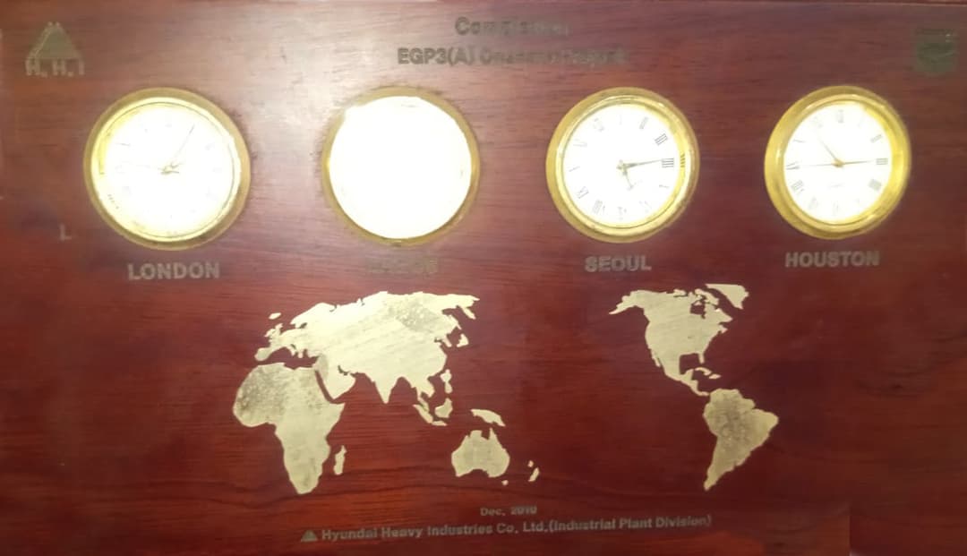 EGP3 (A) Onshore Completion plaque