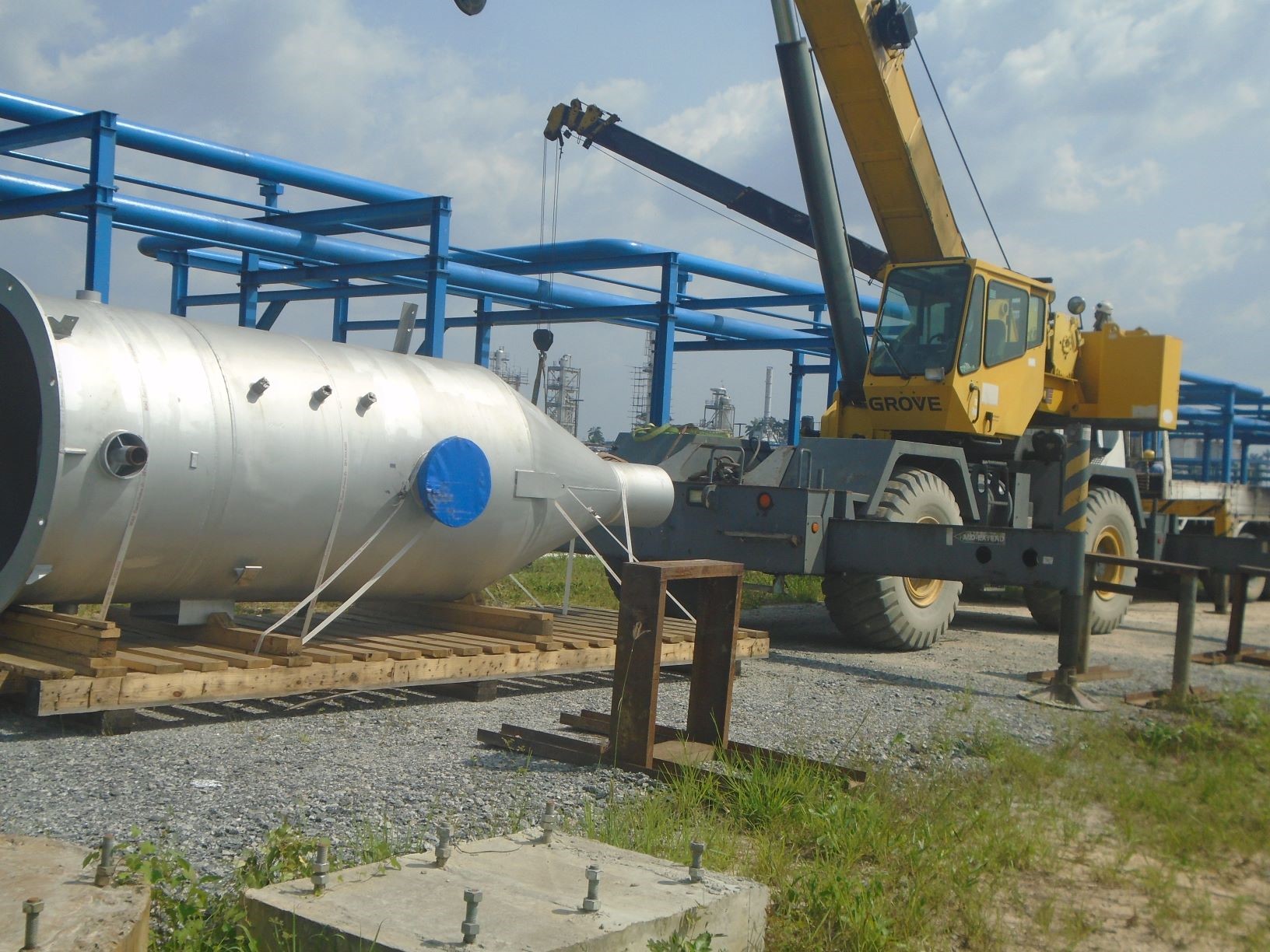 Preparation for Fit-Up of Flare Stack at NDPR 2020